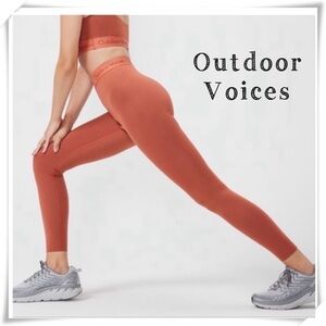 OUTDOOR Voices Smooth High Rise 7/8 legging in Russet Orange Size M RN10116